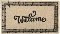 Fisura Welcome Deurmat - 70 x 40 cm - Kokosvezel - Zwart/Naturel