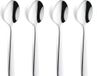 Amefa Koffielepels Moderno 4 Stuks Zilver RVS