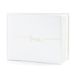 Partydeco Sp. Z O. O. Gastenboek/receptieboek Love - Bruiloft - wit/goud - 24 x 18,5 cm