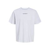 JACK & JONES relaxed T-shirt met backprint wit