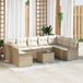 Prolenta Maison Exclusive - Ensemble de canapé de jardin 10 pcs Beige polyrotin