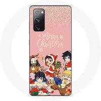Maniacase Etui voor Samsung Galaxy S20 FE Demon Slayer Vrolijk Kerstfeest Poster Anime Manga