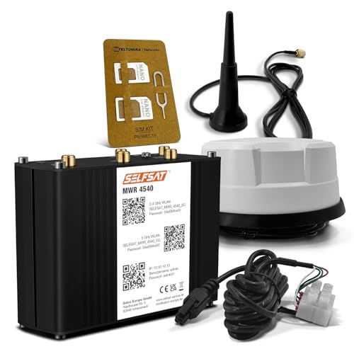 SELFSAT MWR 4540 4G Cat 6 WLAN-router tot 300 Mbps incl. panorama antenne wit