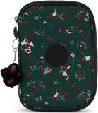 KIPLING Etui donkergroen / rood / zwart / wit