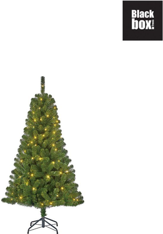 Black Box Trees Charlton Kunst Kerstboom met Verlichting - Kunstkerstboom H120 x Ø76 cm - Groen