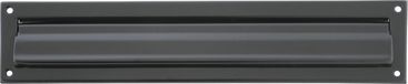 AMIG Brievenbusklep - zwart - metaal - 34,2 x 7,3 cm - energiebesparende brievenbus