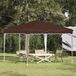 vidaXL Pop-up Feesttent 288 x 288 x 245 cm Bruin Oxford Stof