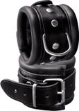 XXdreamSToys XX-Dreamtoys Gevoerde Extra Brede Lederen Handboeien Zwart XL