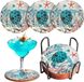 Sous-verres pour boissons - Thème mer et océan - Set de 6 - Liège tortue
