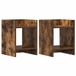 vidaXL Plantenstandaard 2 st gerookt eiken 30 x 30 x 40 cm