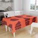 Bonamaison Tafelkleed, Anti-Mold, Sneldrogend, Waterdicht, 100% Polyester Tafellaken, Oranje Bordeaux, 140 x 160 Cm - Ontworpen en Vervaardigd in Turkije