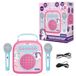 LEXIBOOK Mijn geheime draagbare karaoke met microfoon, Aux-in-aansluiting, TF/SD-ingang, karaoke-functie, roze, BTC050UNILXB