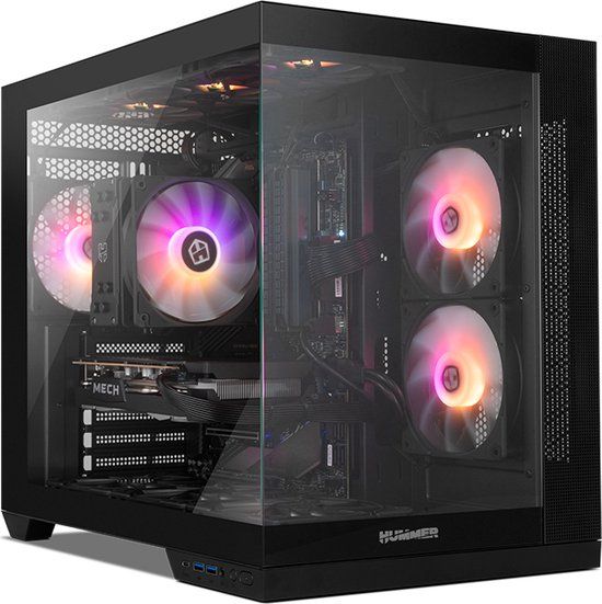 NOX Hummer Astra Neo Zwart Midi-Tower
