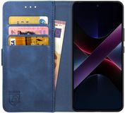 Rosso Element Wallet Book Case voor Xiaomi Poco X7 - Blauw