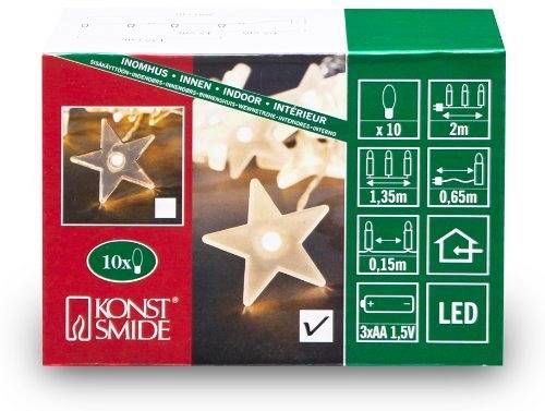 KONSTSMIDE Light set 10 LED - Warm White - Battery Powered - 1405-133