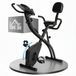 HOMCOM Magnetische Hometrainer - Staal - 105x48x118cm - Zwart