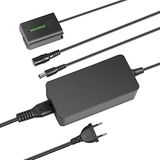 NEEWER AC-PW20 AC-voedingsadapter en DC-koppeling Vervangt NP-FW50 Batterij Compatibel met Sony A7/7R/7S A7II/7RII/7SII A6500/6400/6300/6100 NEX3/5/6/7 DSC-RX10 II III IV