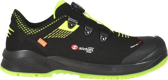 Sixton Forza BOA 43460-02 S3 Zwart/Geel Schoenmaat 48