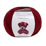 Utopia Crafts Amigurumi Katoenen DK-garen om te haken en te breien, 50% katoen, 50% gemengd acryl, 50 g (1, kastanjebruin)