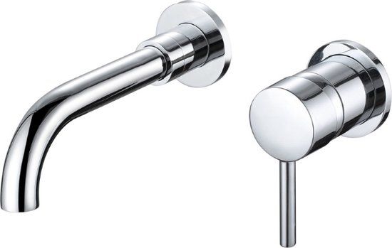 ALONI Inbouw Wastafelkraan Chroom - Klassiek Design - Messing - CR7120