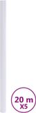 vidaXL Mat PVC Raamfolie Wit