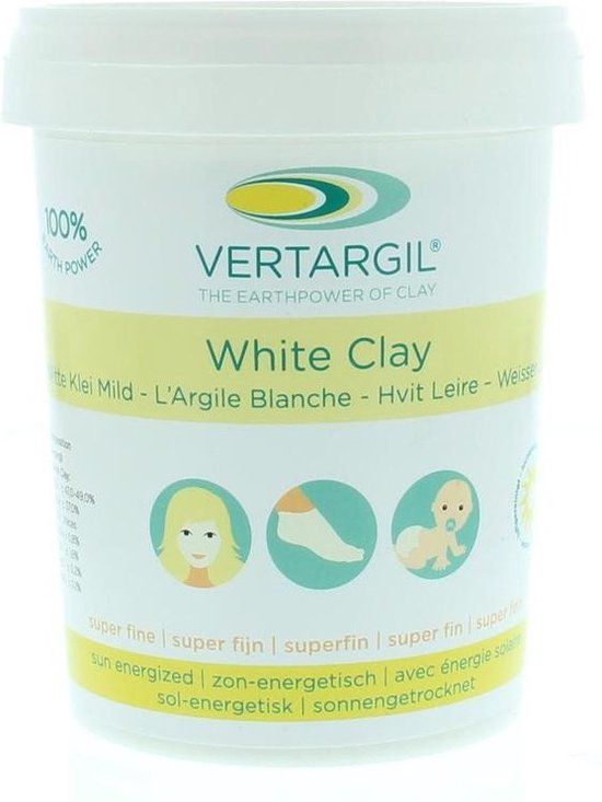 Vertargil Chi Vertargil Witte Klei - 250g - Kleimasker voor Gevoelige Huid