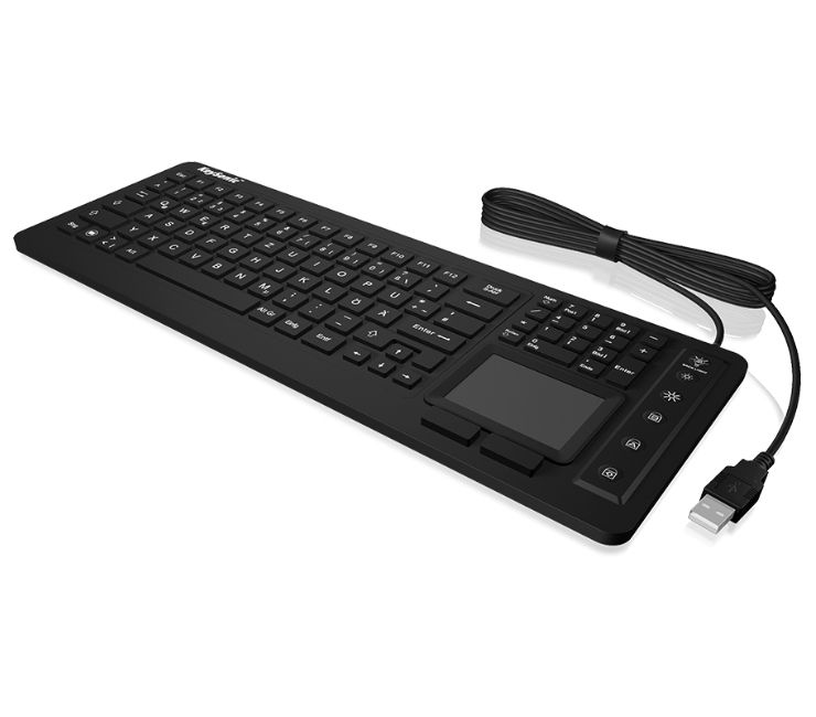 KeySonic KSK-6231 INEL Industrieel USB AZERTY Frans Zwart Toetsenbord