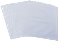 Sigel vervanghoezen voor menukaartmappen met schroefbinding A4, 10 stuks, transparant
