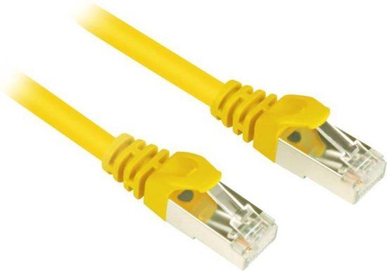 Sharkoon Netwerkkabel - RJ45 - 25 cm - Geel