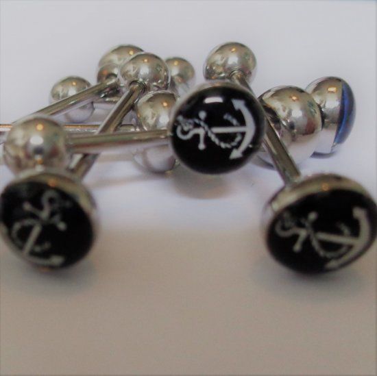 Aramat Jewels Tongpiercing anker