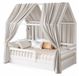 Ensemble de 2 voilages pour lit de bébé, type ciel de lit