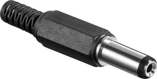Goobay 11121 - DC Connector - 5.5 x 2.1mm - Solderable - Black