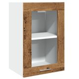 VidaXL Bovenkast Lyon 40x31x60 cm Bewerkt Hout Oud Houtkleurig