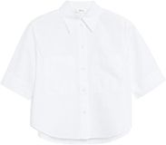 s.Oliver Dames Popeline Blouse met Borstzak en Vierkante Plunje