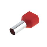 SeKi 14225 Twin adereindhulzen 2x10,0mm², rood, 100 stk.