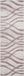 Safavieh Modern Wave Distressed Indoor Woven Area Rug, Adirondack Collection, ADR125, Cream & Purple, 76 x 244 cm