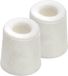 Merkloos / Sans marque Stoot rubber Deurstopper - 5x stuks - wit - rubber - 3 x 3 cm - deurbuffer blokje