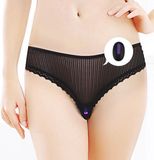LOVETOY Sexy Kanten Slip met Verborgen Vibratie - Draadloze Afstandsbediening - USB Oplaadbaar - Discrete Stimulatie - Spannend Love Toy voor Koppels