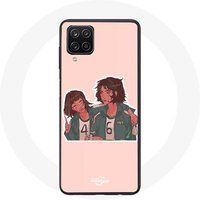 Maniacase Etui voor Samsung Galaxy A12 Inktvis spel Ji Yeong en Kang Sae Byeok