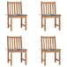 vidaXL Tuinstoelen 8 stuks met kussens massief teakhout