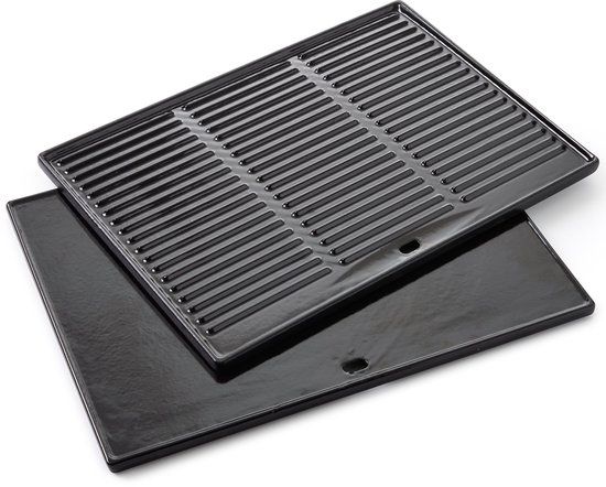Barbecook Bakplaat - BBQ grillplaat - Gietijzer - Zwart - 43x35cm