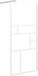 vidaXL Inloopdouchewand 80x195 cm ESG-glas zwart