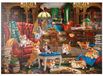 Merkloos MyPuzzle Corgi-Chaos in de Bibliotheek - Premium puzzel met 1000 stukjes