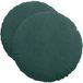 vidaXL Zitkussens 2 st fluweel donkergroen ø50 x 19 cm