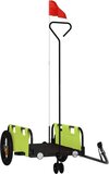 vidaXL Fietstrailer Oxford Stof en IJzer Groen