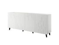 Buffet bas contemporain blanc mat 200cm