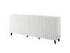 Buffet bas contemporain blanc mat 200cm