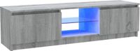 vidaXL Tv-meubel met LED-verlichting 120x30x36 cm grijs sonoma eiken