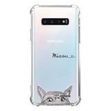 Evetane Samsung Galaxy S10 Beschermhoes Kat Miau
