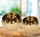 Luxe Lifestyle Porte-bougie chauffe-plat/porte-bougie - set van 2x - or - céramique